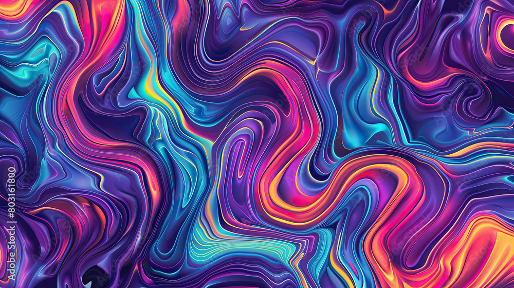 Trippy Wave Pattern, Retro Psychedelic Background Trippy Wave Pattern, Retro Psychedelic Background