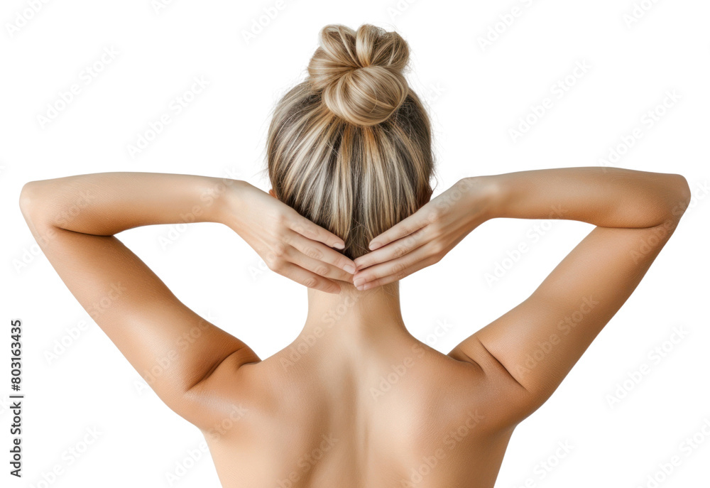 Fototapeta premium PNG Back adult woman photo