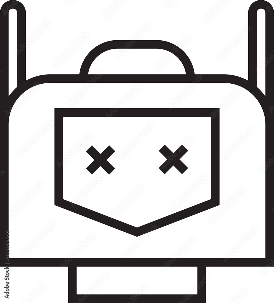 Obraz premium Robot Avatar Line Art