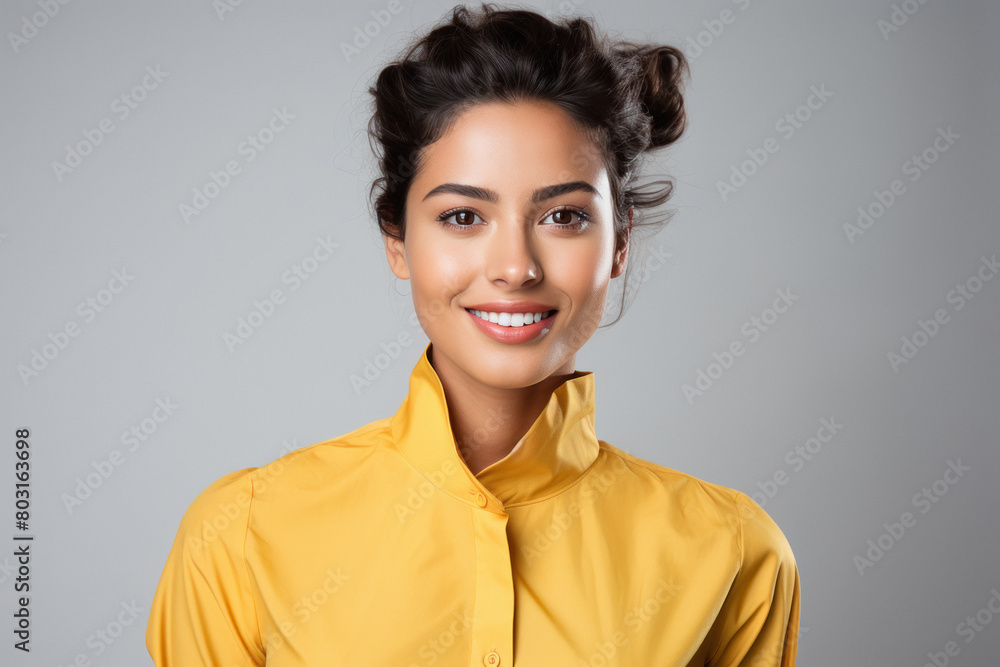 Young beautiful businesswoman or corporate employee Young beautiful businesswoman or corporate employee
