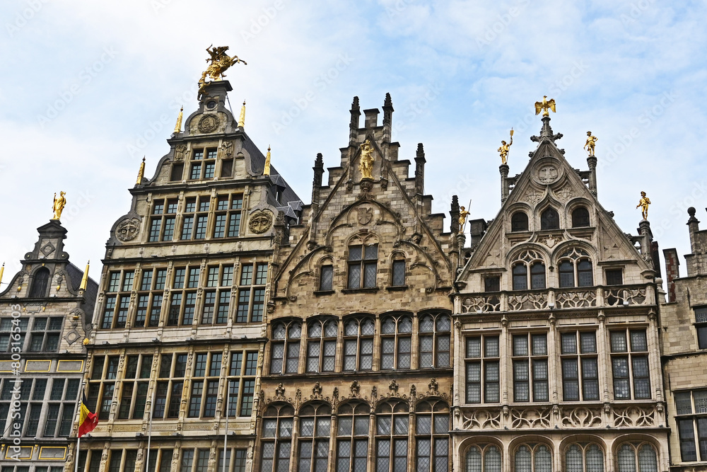 Anversa, antiche case e palazzi del centro storico - Fiandre, Belgio