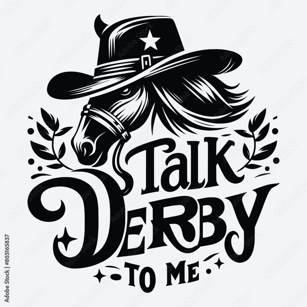 Talk Derby To Me Horse svg Graphic file, Horse Racing Talk Derby To Me Horse svg Graphic file, Horse Racing
