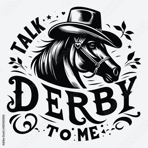 Talk Derby To Me Horse svg Graphic file, Horse Racing