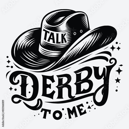 Talk Derby To Me Horse svg Graphic file, Horse Racing