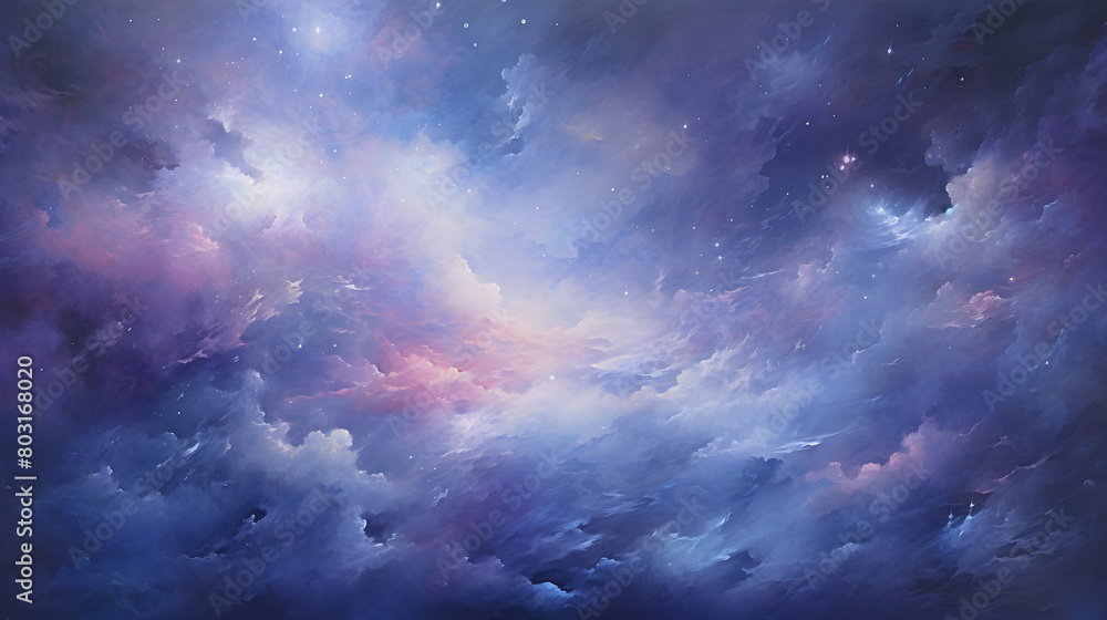 Digital dream star track night sky abstract art design graphic poster web page PPT background