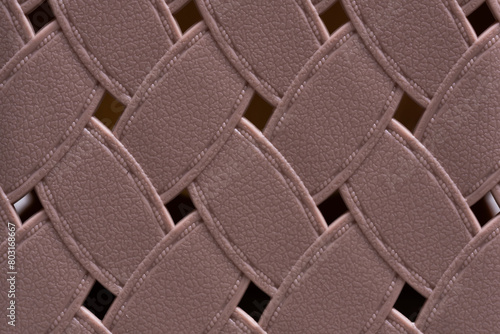 Background braided surface with a closeup skin texture.