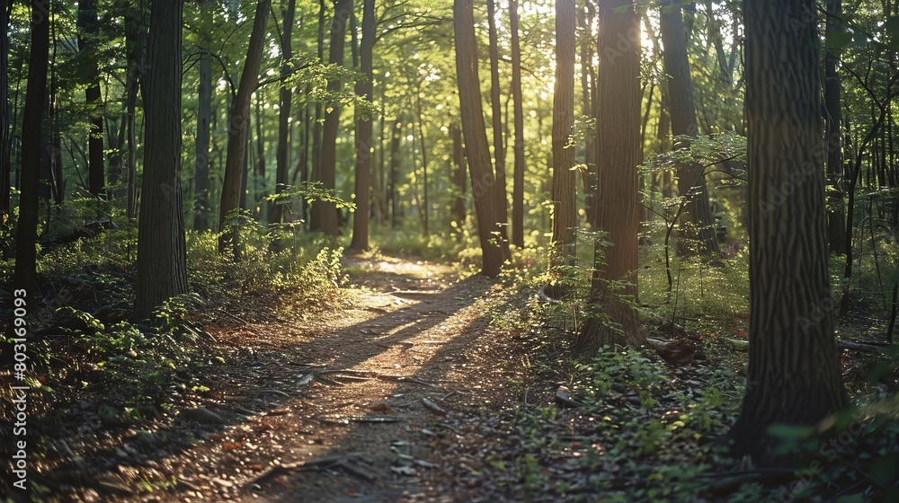 Obraz premium Serene Forest Path