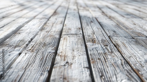 Rustic White Wooden Planks Background Texture