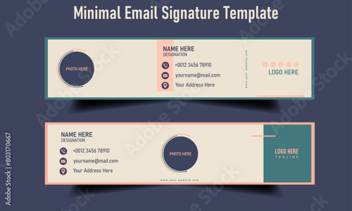 Minimal email signature template