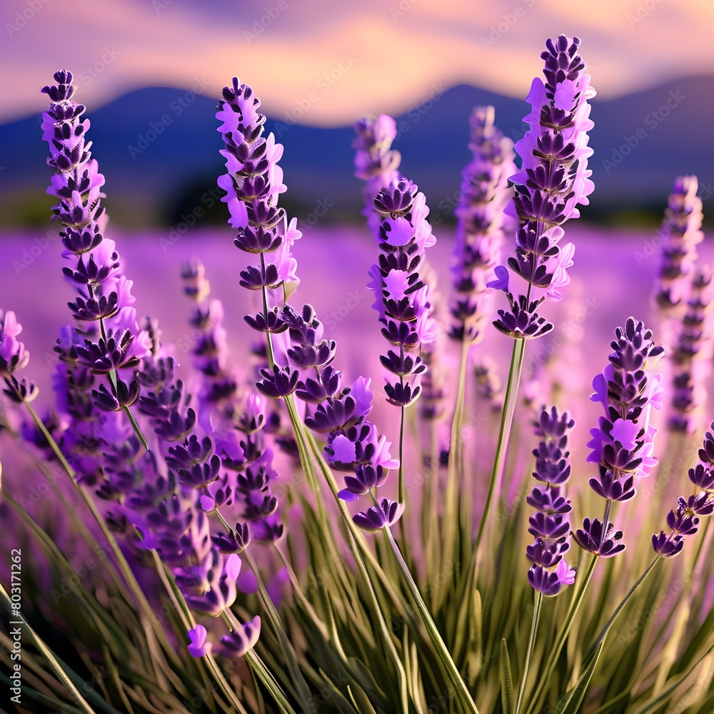 Obraz premium Pack 2 Provence Lavender Plants Live