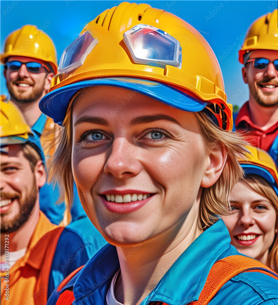 portrait of a team of workers portrait of a team of workers