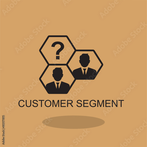 costumer segment icon , business icon photo