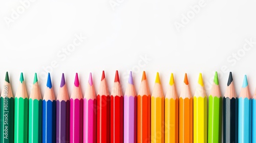 color pencil,vibrant,on white background,copyspace,empty space,closeup