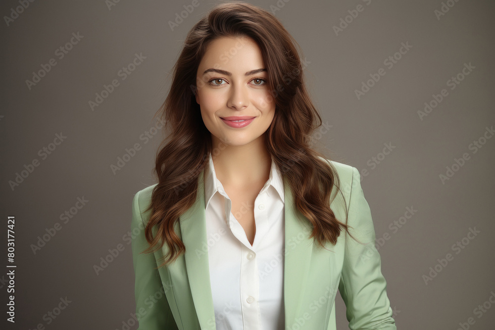 Young beautiful businesswoman or corporate employee Young beautiful businesswoman or corporate employee