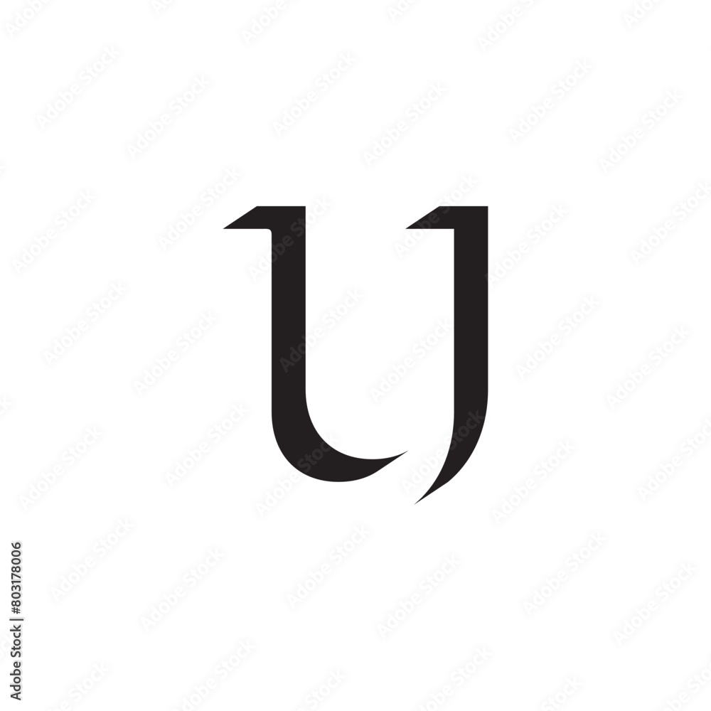 U modern letter logo design U modern letter logo design