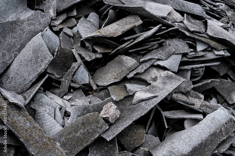 pile of split slate close-up pile of split slate close-up