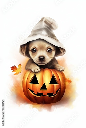 dog in a Halloween costume, festive dog in a Halloween costume photo