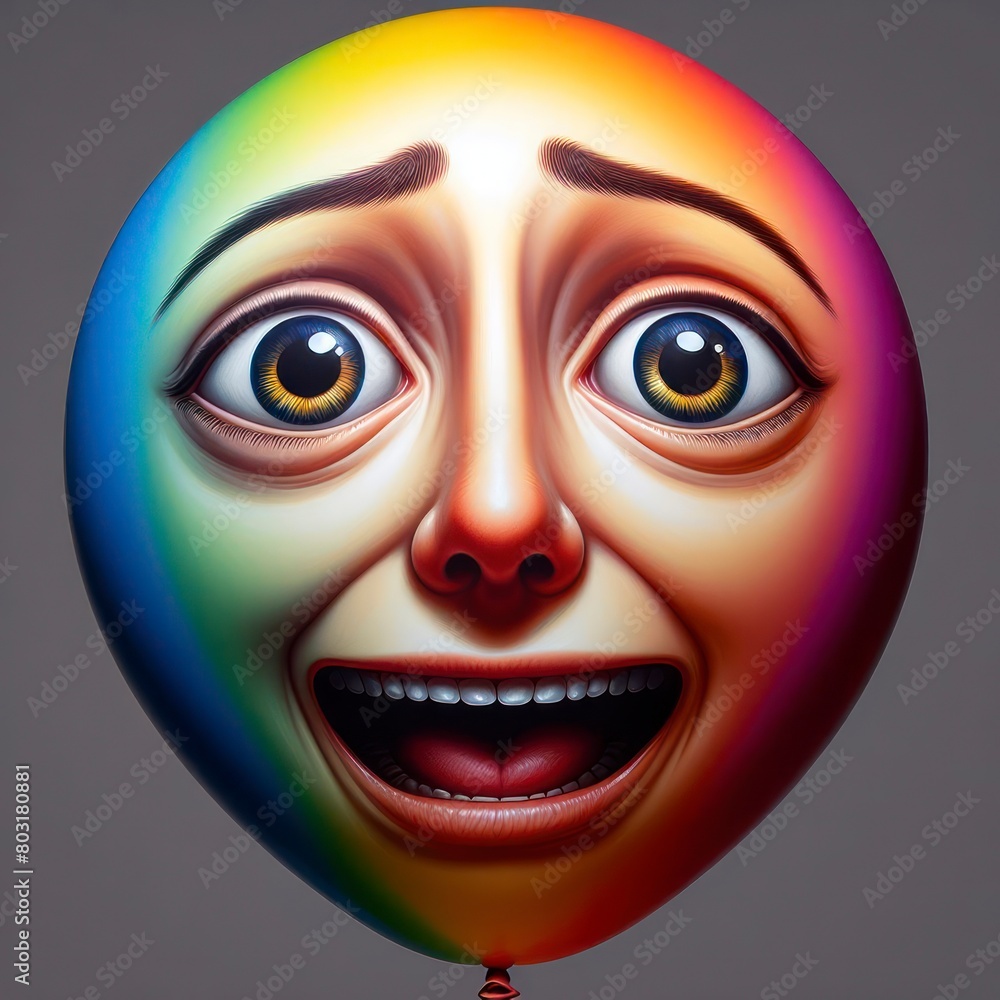 Balloon emotion concept. Balloon emotion concept.