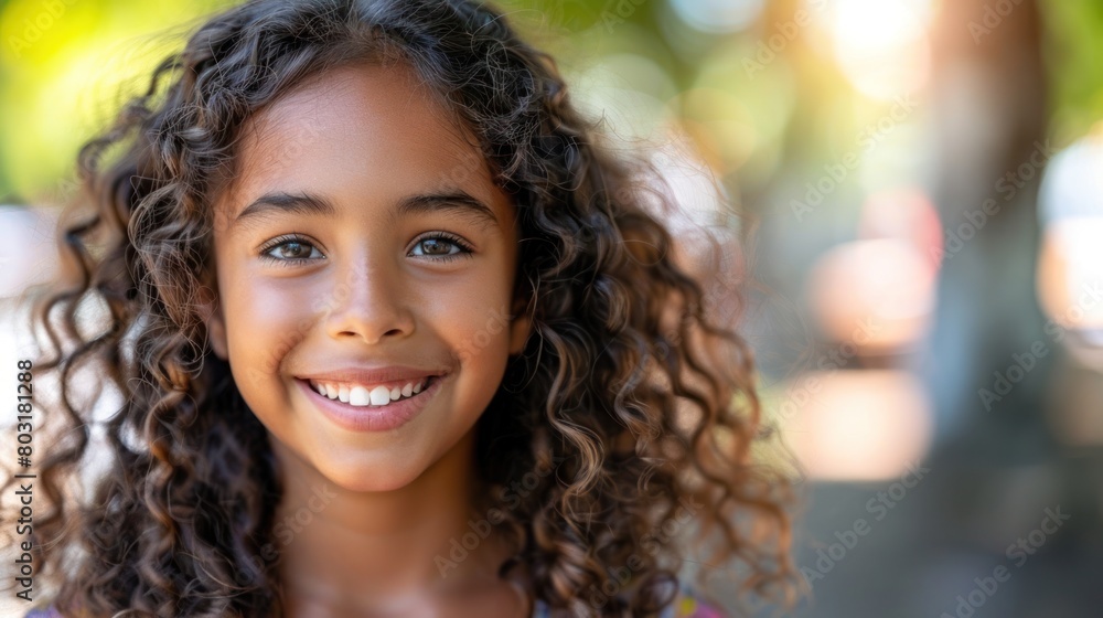 Close Up of Child With Curly Hair Close Up of Child With Curly Hair