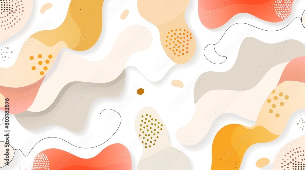 Vibrant Abstract Background With Circles and Dots