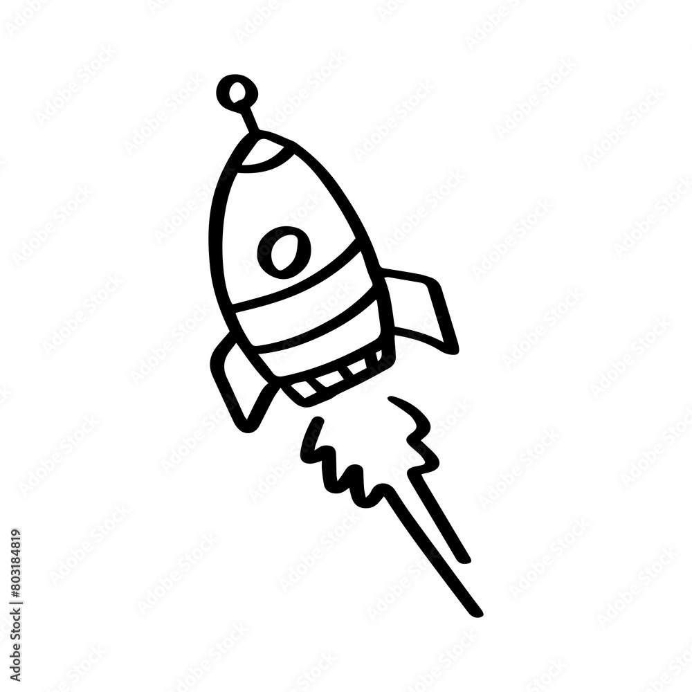 rocket in space illustration rocket in space illustration