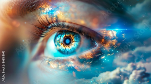 Visionary Realms: Eye as a Universe. Generative ai