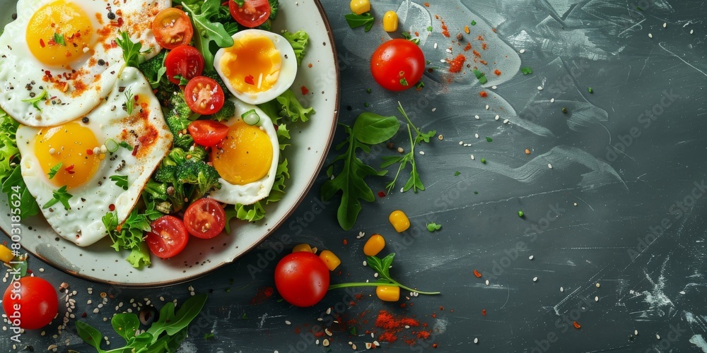 Symphony of Freshness: Vibrant Eggs and Tomatoes Salad Symphony of Freshness: Vibrant Eggs and Tomatoes Salad