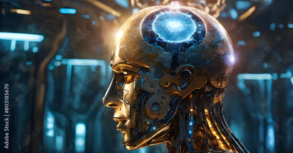 Obraz premium 3d render of a robot