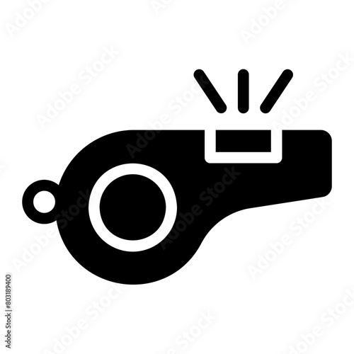 whistle glyph icon