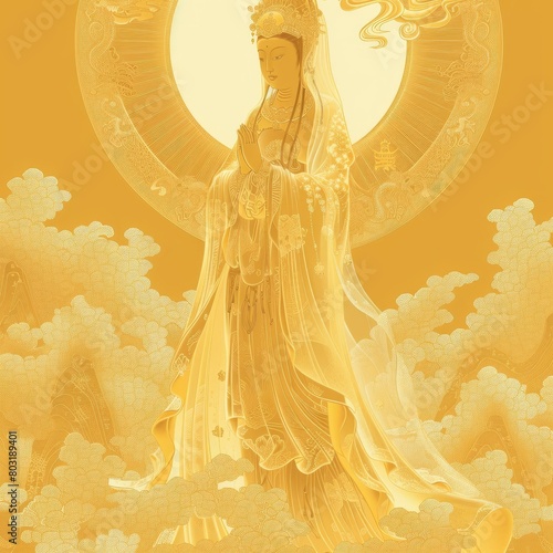 Guanyin, the bodhisattva of compassion, mercy, and kindness photo