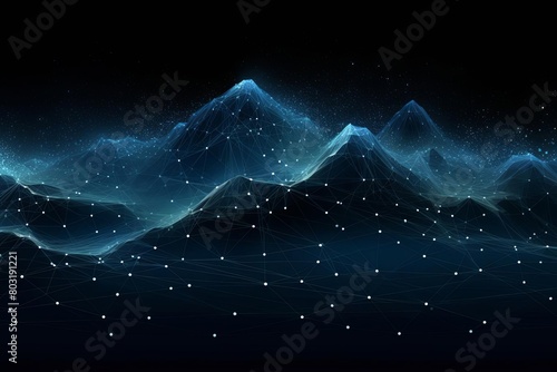 mountain mesh,simulation,technology background illustration