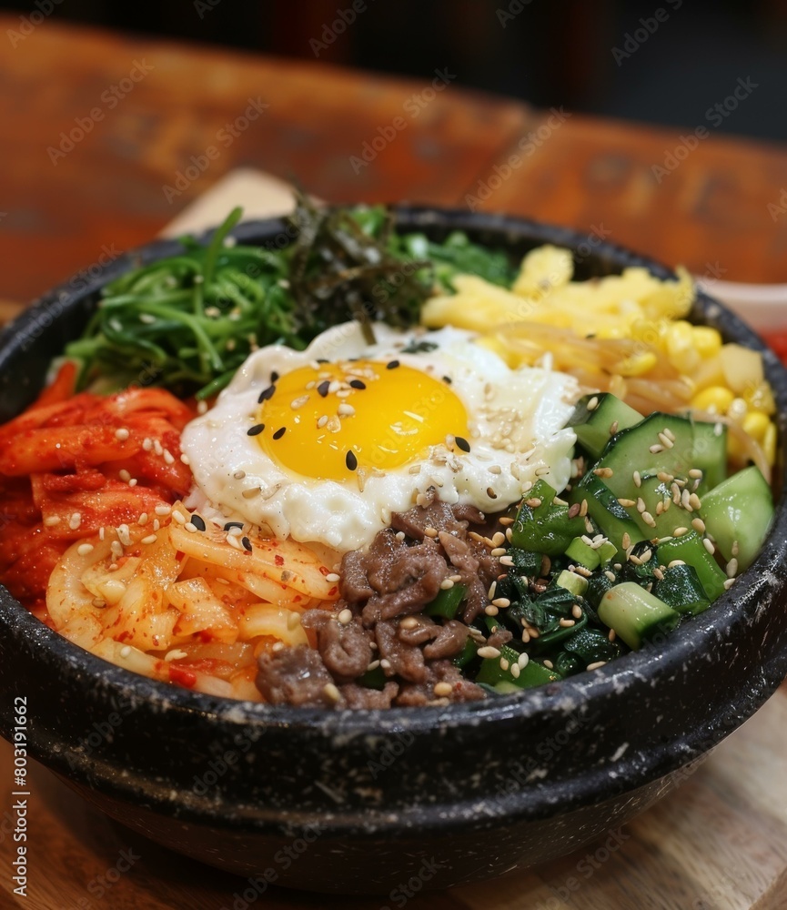 Korean Food, Bibimbap, Food Photography Korean Food, Bibimbap, Food Photography