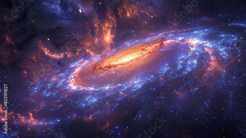 galaxy of Jet Stream, high resolution DSLR photo