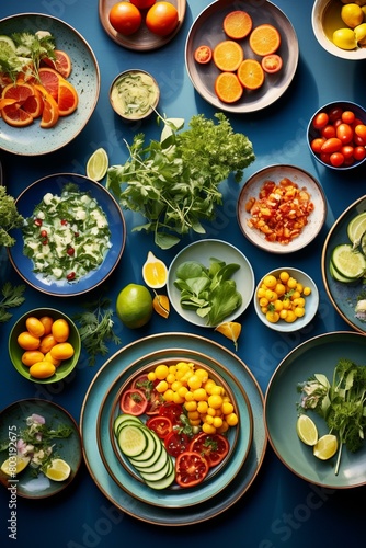 Wallpaper Mural colorful and healthy ingredients for preparing a tasty salad Torontodigital.ca