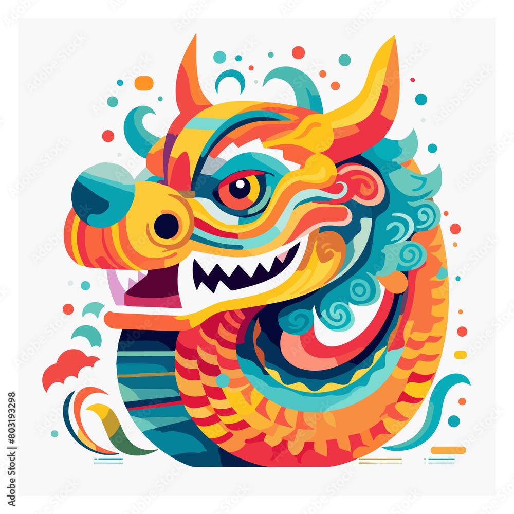 Fototapeta premium illustration of a dragon