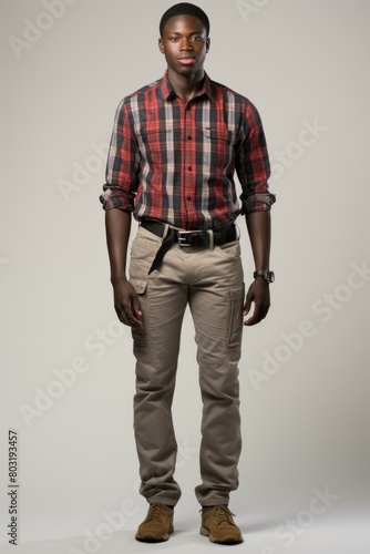 Studio portrait of a young African man © Adobe Contributor