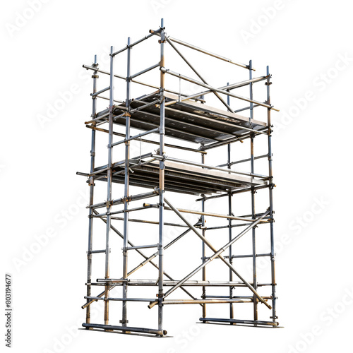 scaffolding element_hyperrealistic_hyper detailed_isolated on transparent background