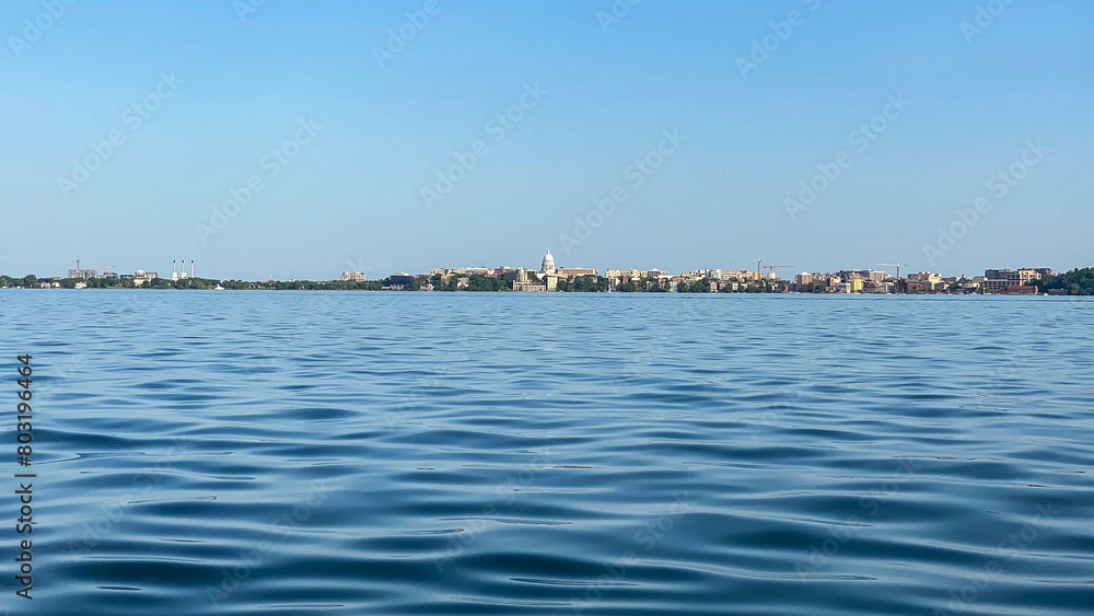 Wisconsin State Capitol and Skyline from Lake Mendota Wisconsin State Capitol and Skyline from Lake Mendota