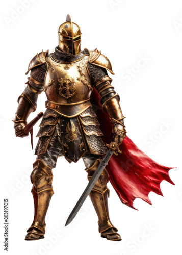 PNG Knight warrior sword white background.