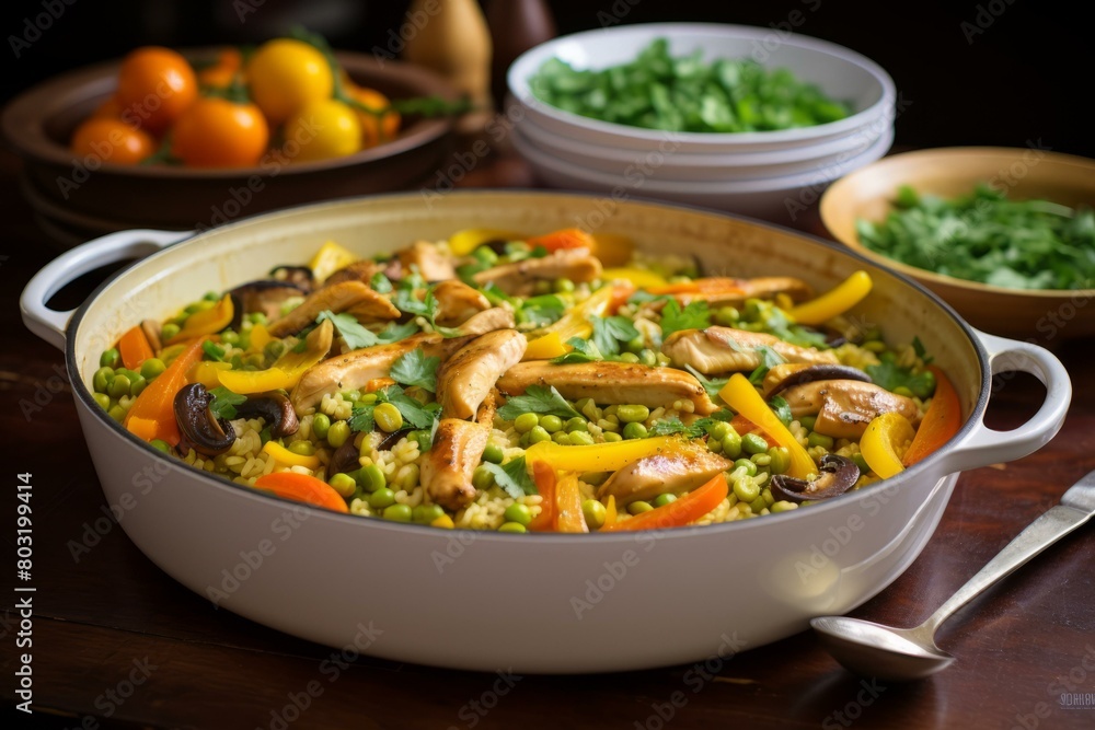 Chicken and Vegetable Paella Chicken and Vegetable Paella