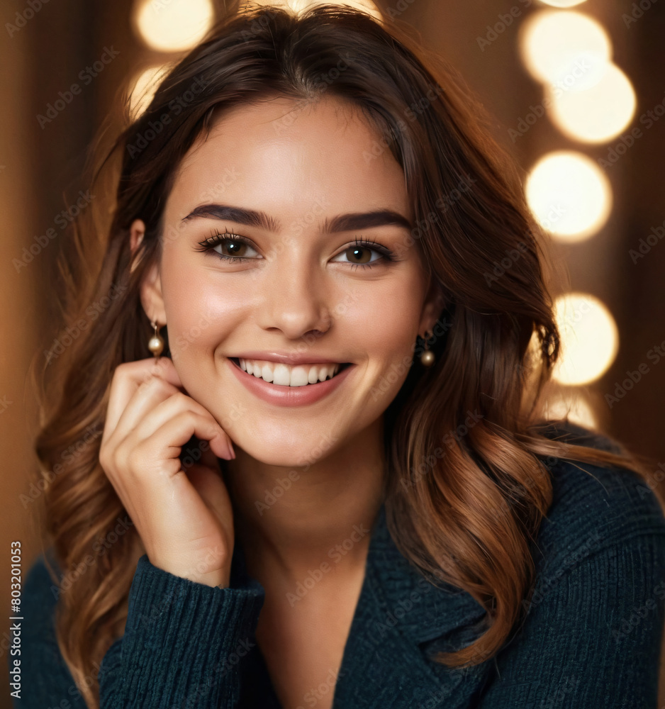 young woman smiling young woman smiling