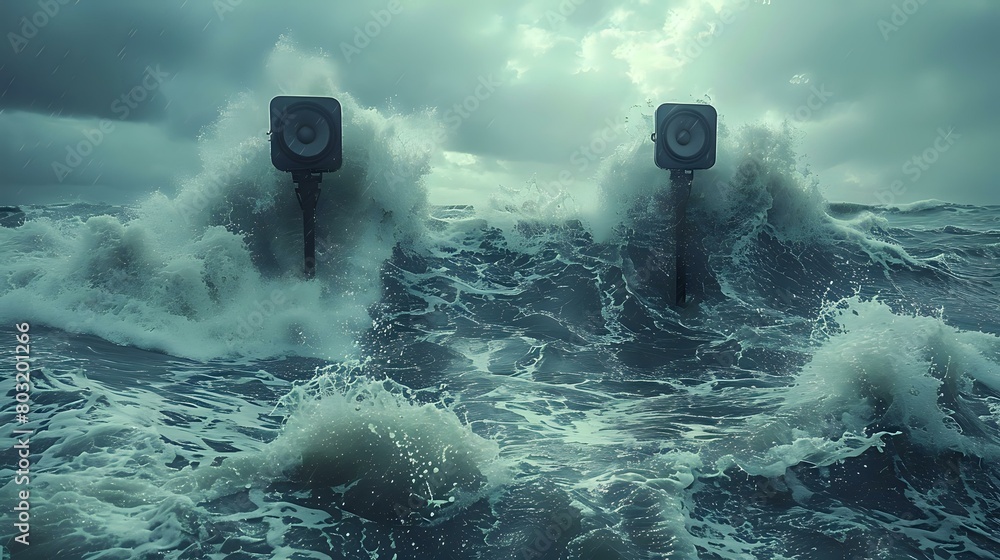 The Confrontation: The Sea and Human-Made Warnings The Confrontation: The Sea and Human-Made Warnings