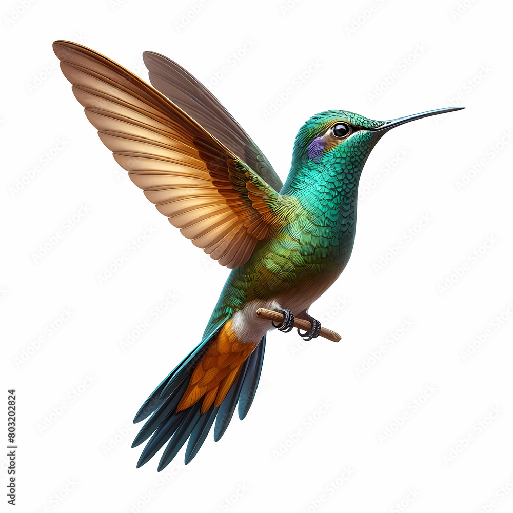 Fototapeta premium real life style hummingbird images in detail 