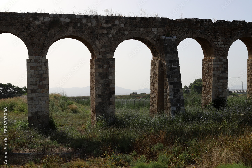An ancient aqueduct for supplying water to populated areas in Israel. An ancient aqueduct for supplying water to populated areas in Israel.