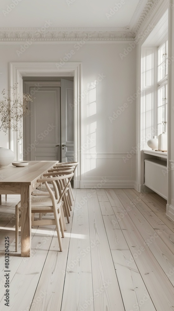 Bright and Airy Scandinavian Dining Room Bright and Airy Scandinavian Dining Room