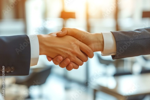 Business handshake. Partnership and success concept.