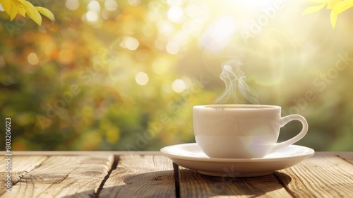 A Serene Morning Coffee Moment