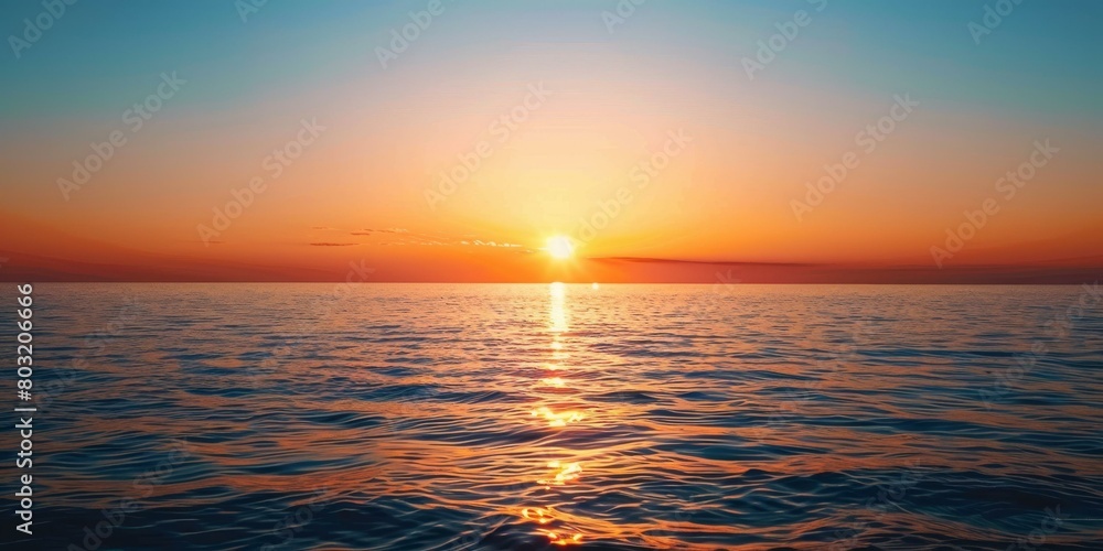 Beautiful sunset over a calm sea Beautiful sunset over a calm sea