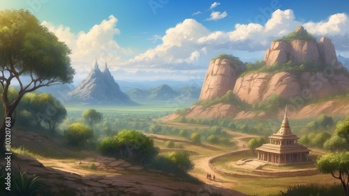 Game concept: ancient fantasy land