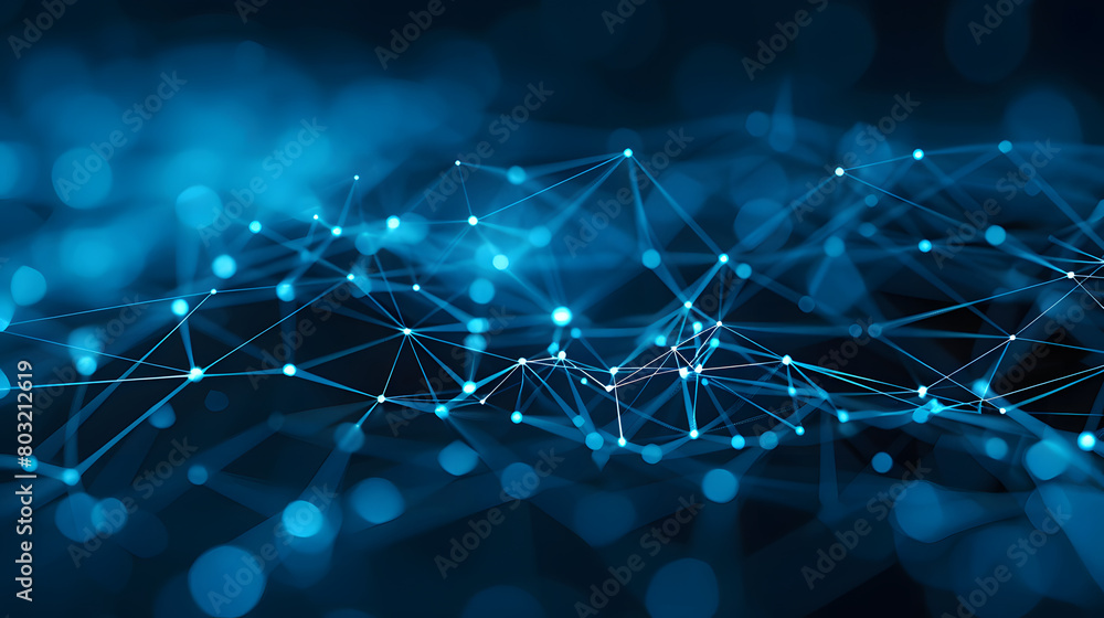 Network Background with Shine light of line and dot conncetion. Abstract Technology background with blured blank space. Science and computer system with innovative futuristic information business. Network Background with Shine light of line and dot conncetion. Abstract Technology background with blured blank space. Science and computer system with innovative futuristic information business.